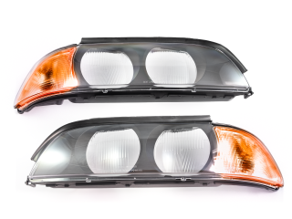 BMW E39 - Nové kryty (Plexi) světel - Předfacelift - Oranžový blinkr